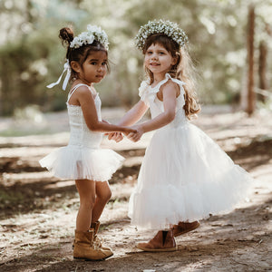 romantic ruffle tutu - vanilla tulle