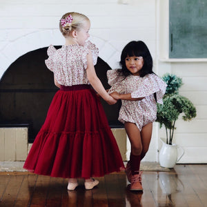 nutcracker tutu - cranberry hail spot tulle