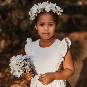 puck playsuit - ivory twill