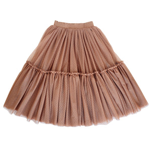 nutcracker tutu - latté hail spot tulle