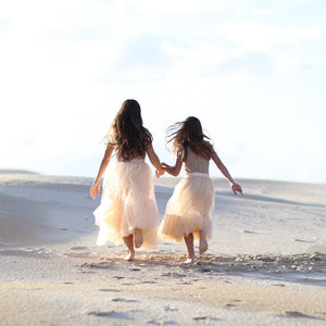 romantic ruffle tutu - oatmeal tulle