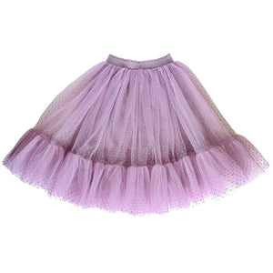 romantic tutu - sugar plum flock spot tulle