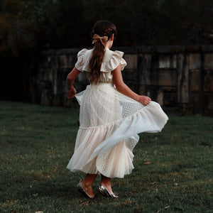 miranda blouse - oatmeal eyelet broderie