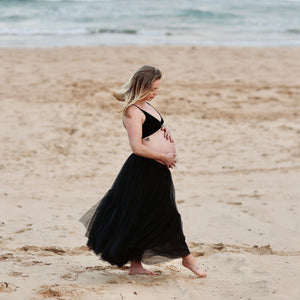 LADIES BLACK TULLE TUTU SKIRT BY AUBRIE