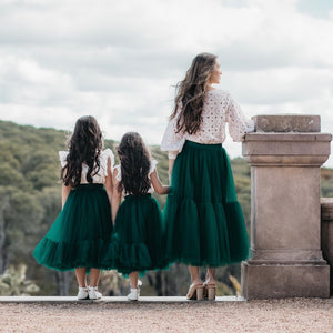 ines romantic tutu - evergreen tulle