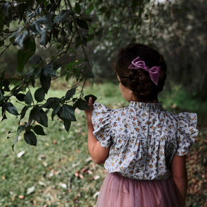 MAUVE VELVET OVERSIZED HAIR BOW FOR LITTLE GIRLS