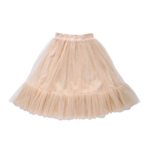 Oatmeal tulle tutu skirt for girls by AUBRIE