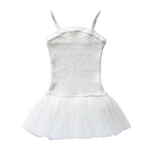 pirouette tutu playsuit - ivory crepe
