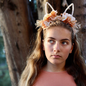 easter flower crown - autumn blooms