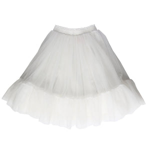 Ivory tulle flower girl tutu skirt for toddlers to tweens