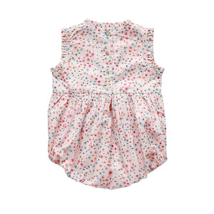 enid romper - blush confetti floral