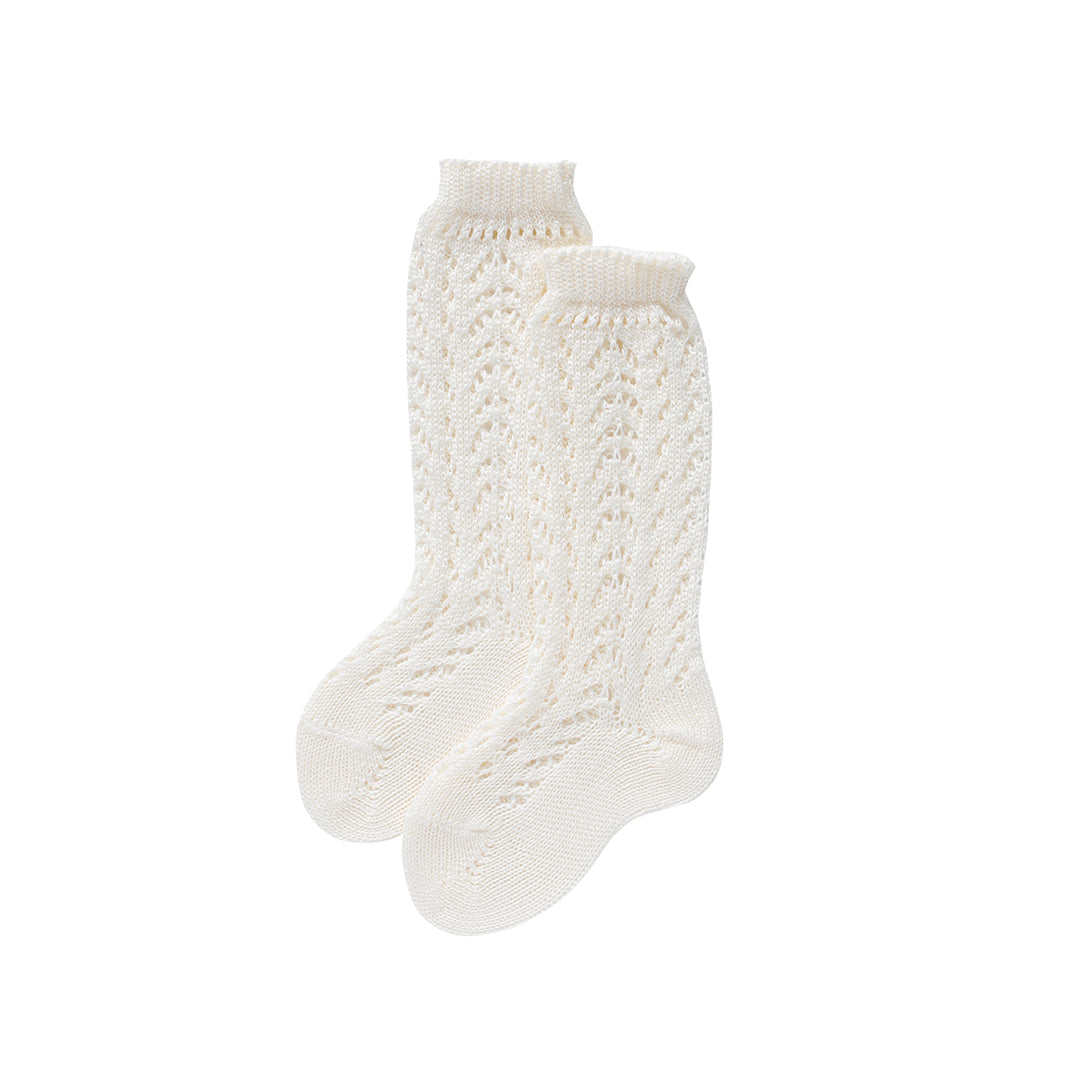 TODDLER CREAM LACE SOCKS BY AUBRIE