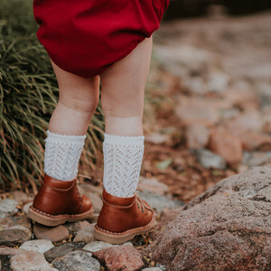 WHITE LACE COTTON TODDLER SOCKS