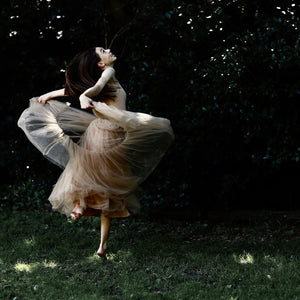 LIGHT BROWN TULLE TUTU SKIRT FOR TWEENS AND TEENS