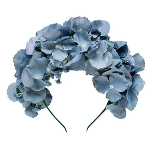 loretta flower crown - cornflower blooms