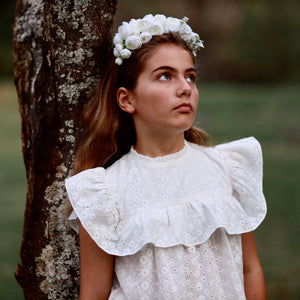 miranda blouse - ivory lucia broderie