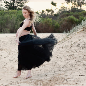 NOIR TULLE INES RUFFLE TUTU SKIRT