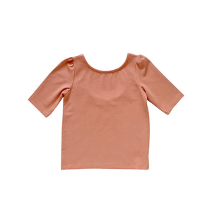 Terracotta Pima knit little girls top