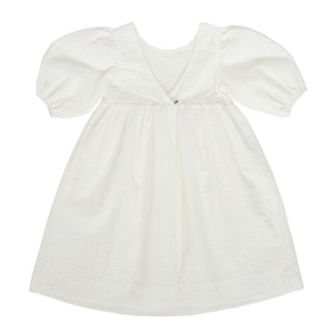 BACK VIEW OF IVORY VICTORIA FIRST COMMUNION DRESS