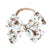 pinwheel bow headband - chocolate blossoms floral