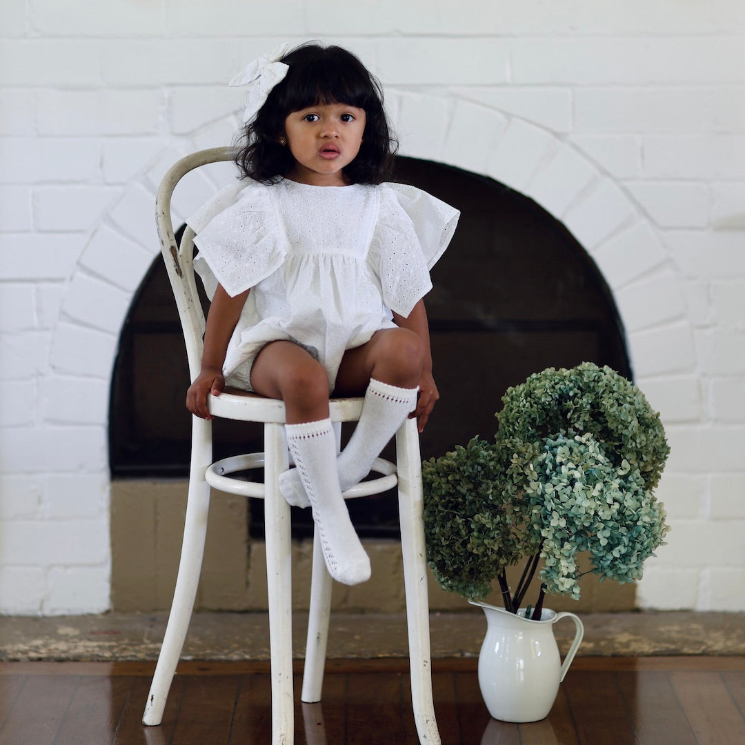 daphne playsuit -  cosmos broderie anglaise