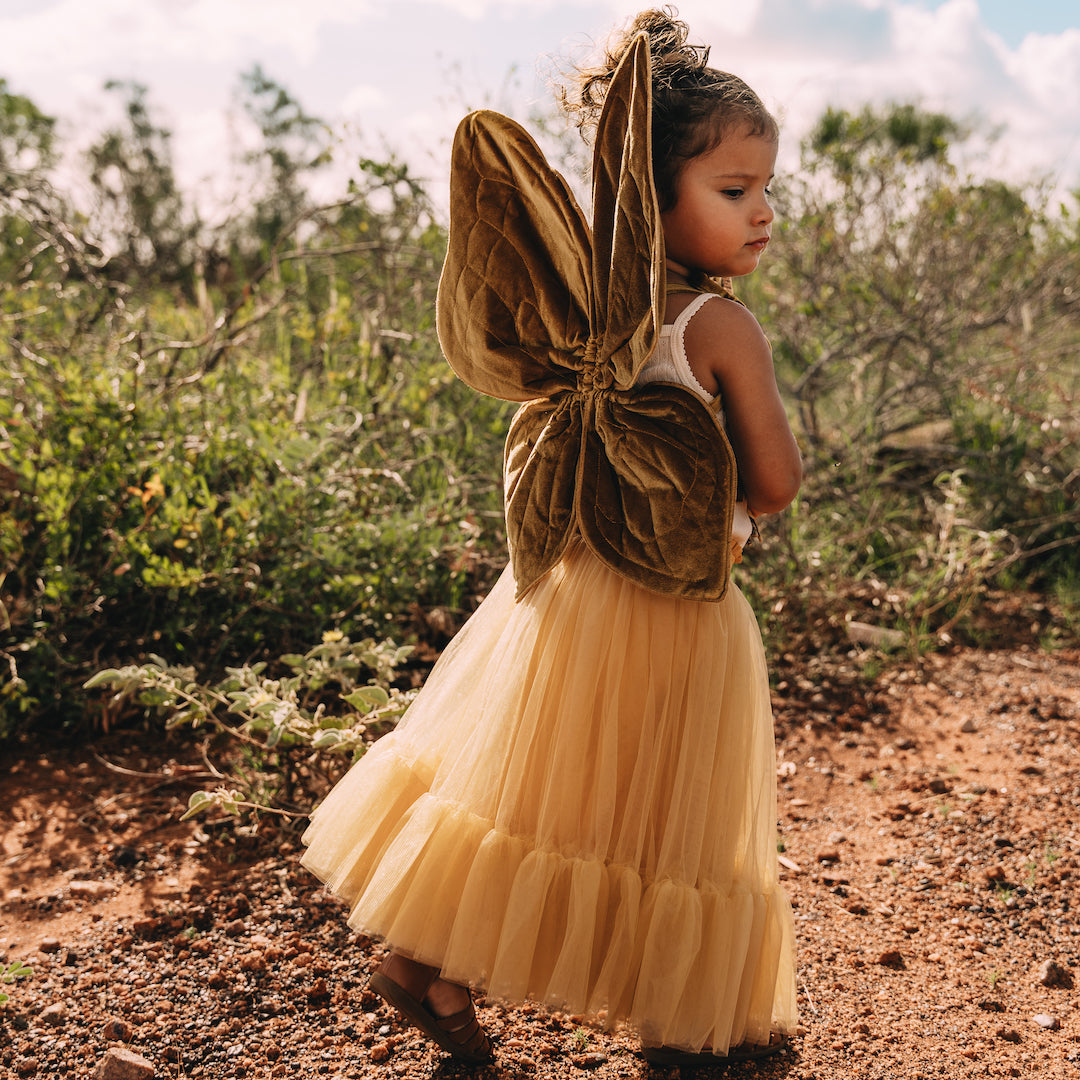 Mustard shop tulle skirt