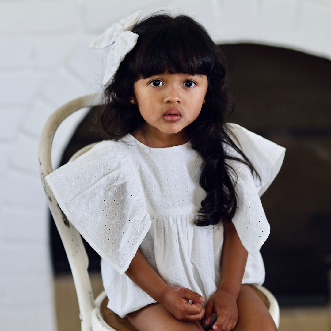 daphne playsuit -  cosmos broderie anglaise