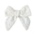 fable bow hair clip - ivory marguerite broderie