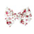 pinwheel bow hair clip - raspberry blossoms floral