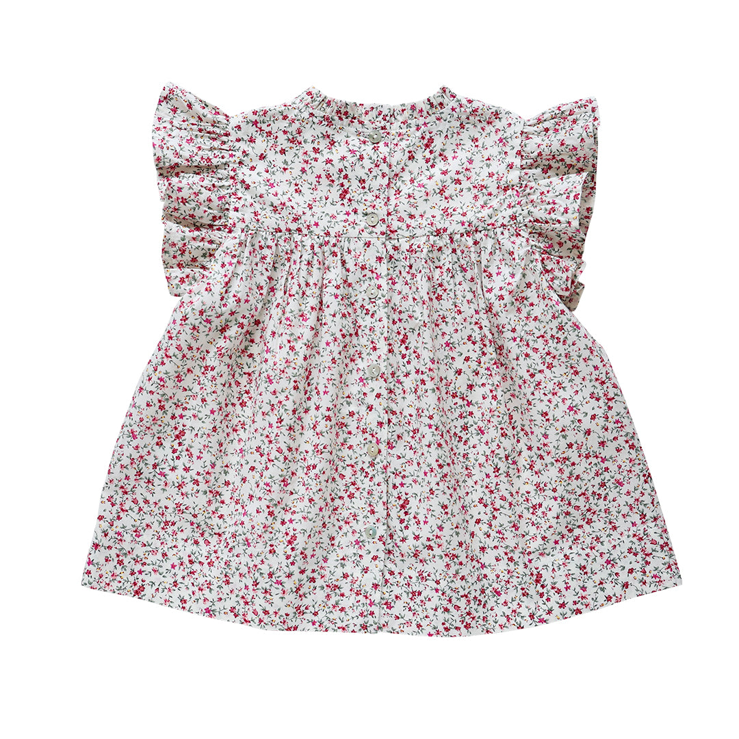 sakura smock - festive floral