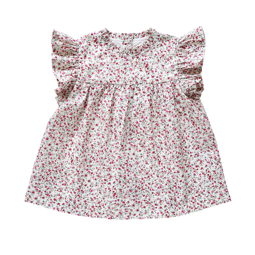 sakura smock - festive floral