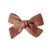 pinwheel bow hair clip - sepia linen