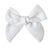 fable bow hair clip - white linen