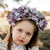 Adeline Purple Hydrangea flower crown for toddler girls