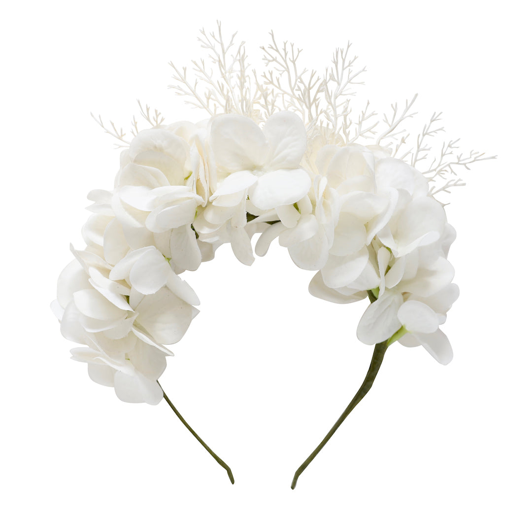 alexandra flower crown - ivory blooms