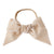 ANTIQUE CREAM OVERSIZED VELVET HAIR BOW FOR LITTLE GIRLS