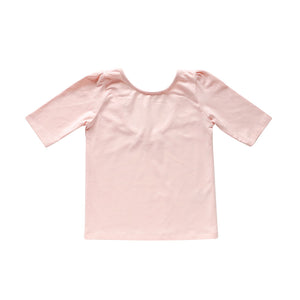 Ballet pink Pima Knit Tee for little girls