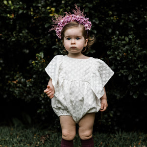 daphne playsuit -  tuberose broderie anglaise