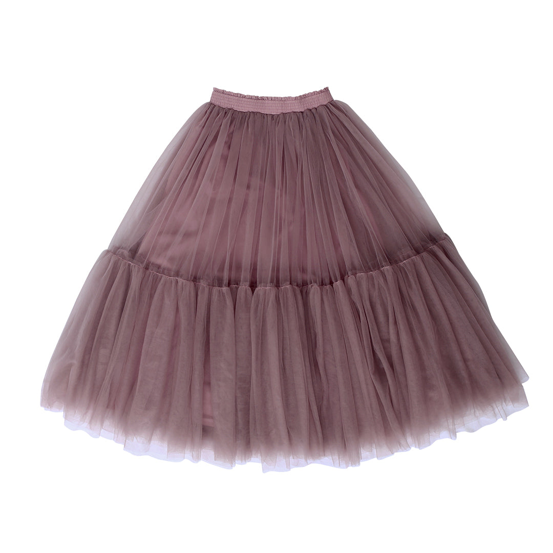 MAUVE LONG TUTU SKIRT FOR TWEENS AND TEENS