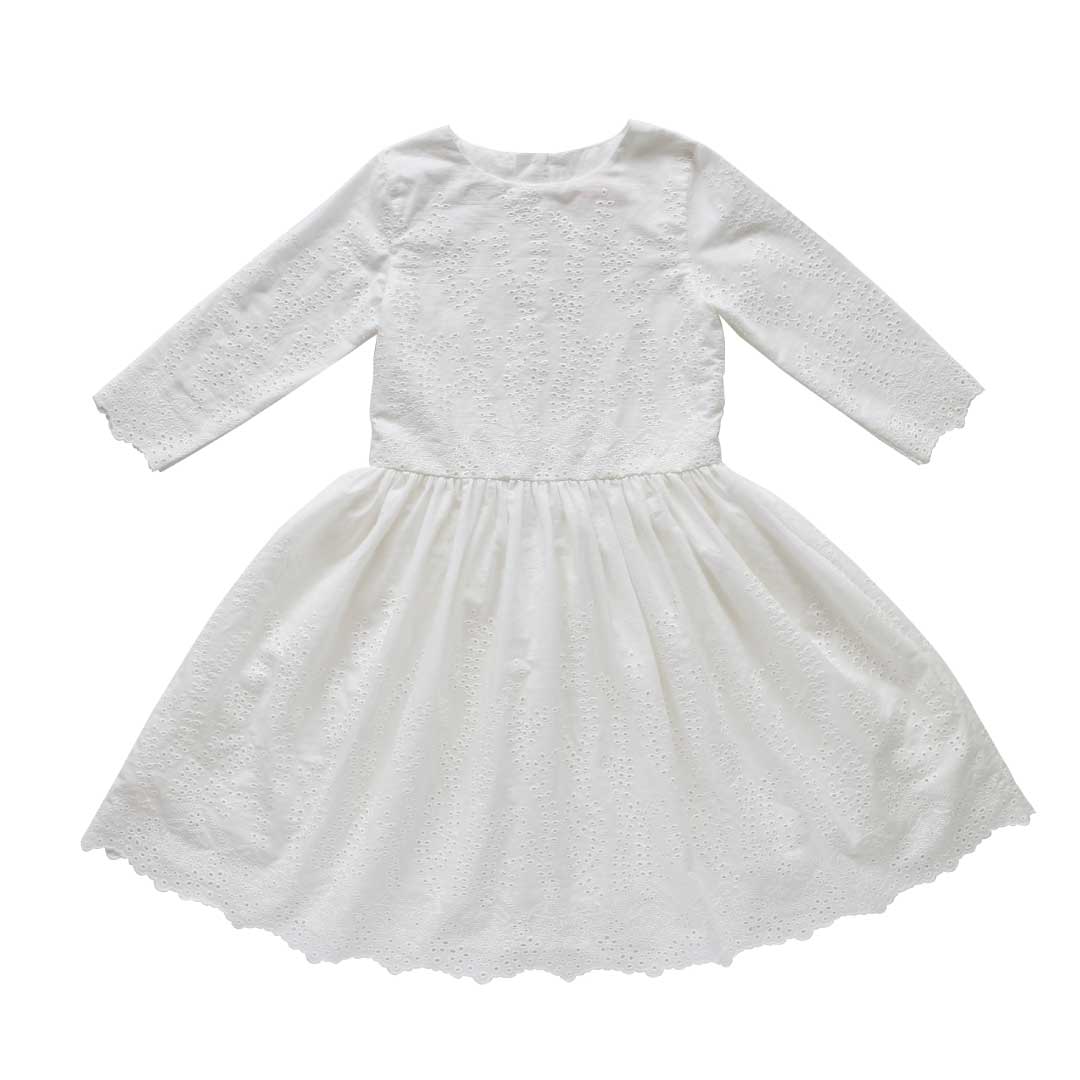 Mary Elizabeth embroidered communion dress for girls