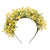 luella flower crown - yellow gypsophila