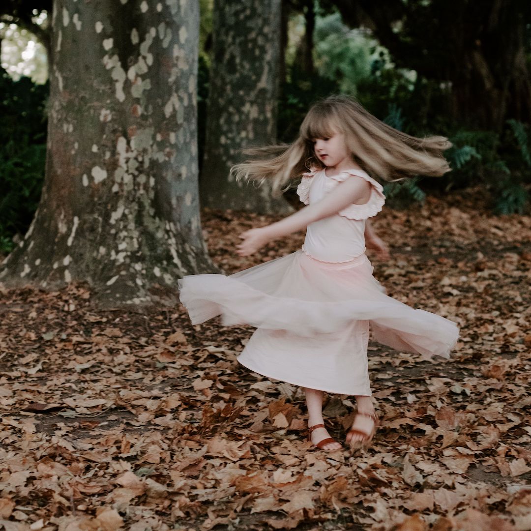 Ballet pink Dixie bodysuit and matching romantic tutu skirt