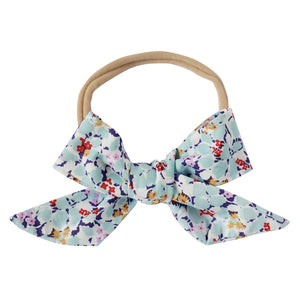 betty bow headband - delphinium floral
