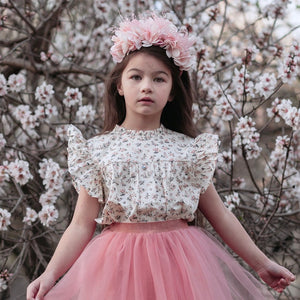 Details of ther geranium floral sakura smock by AUBRIE