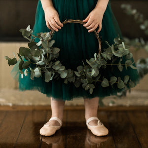 romantic ruffle tutu - evergreen tulle