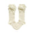 condor knee high socks - cream velvet bows