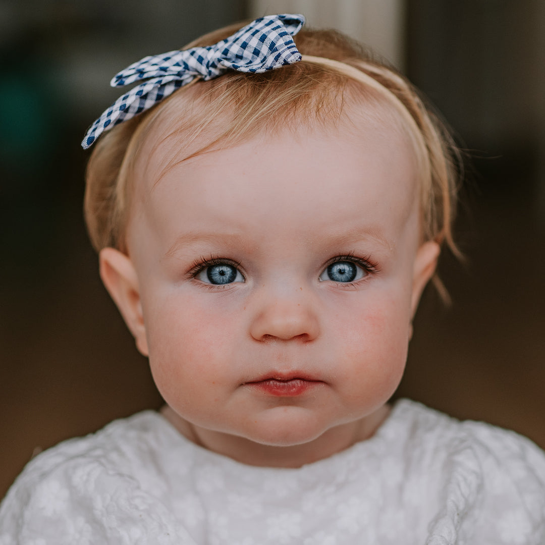 Baby girl navy sales headband