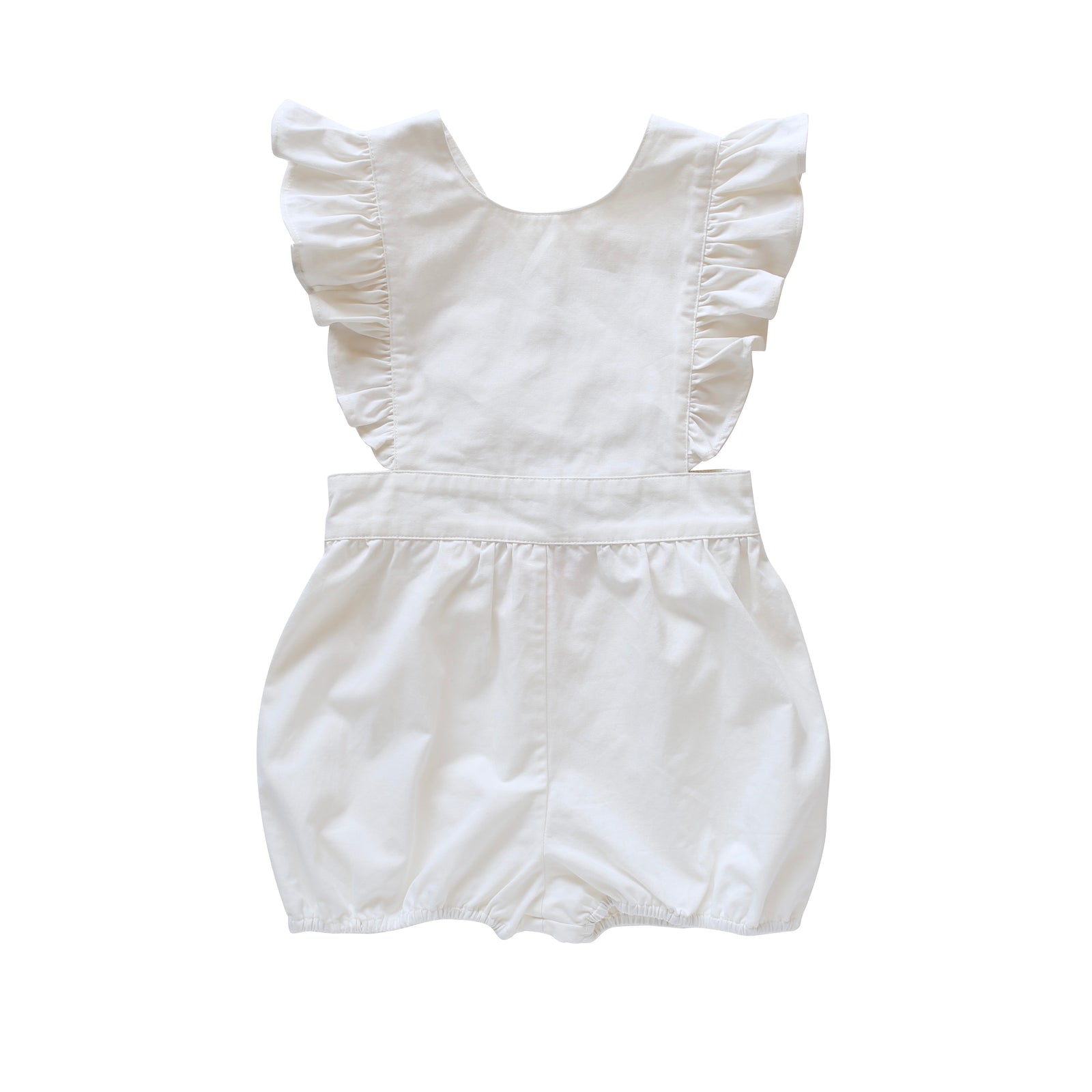 Ivory vuffle romper for toddlers by AUBRIE