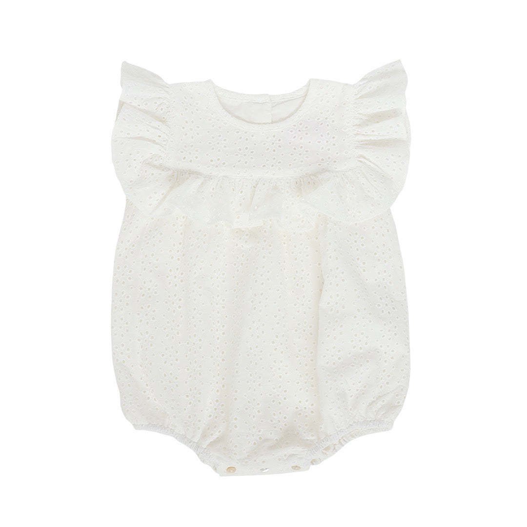 SPECIAL OCCASION IVORY PLAYSUIT FOR TODDLER GIRLS