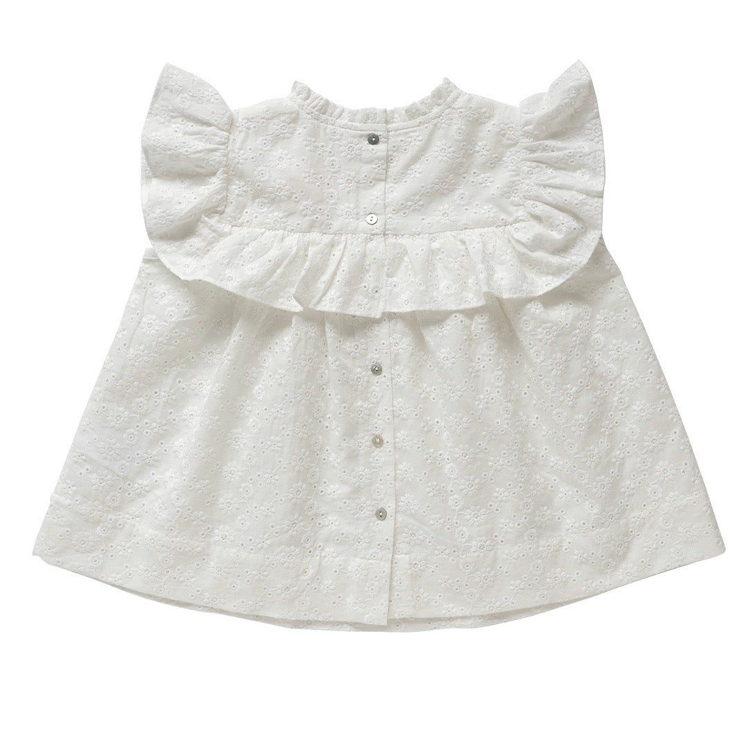miranda blouse - ivory lucia broderie